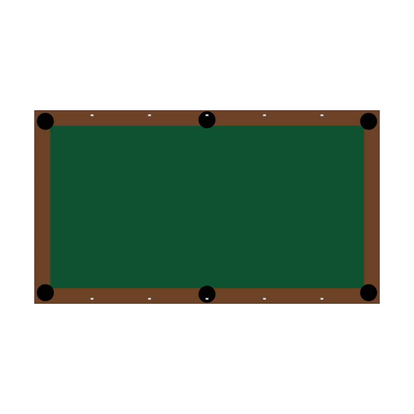 Pool Table 7' — 2D floor-plan symbol