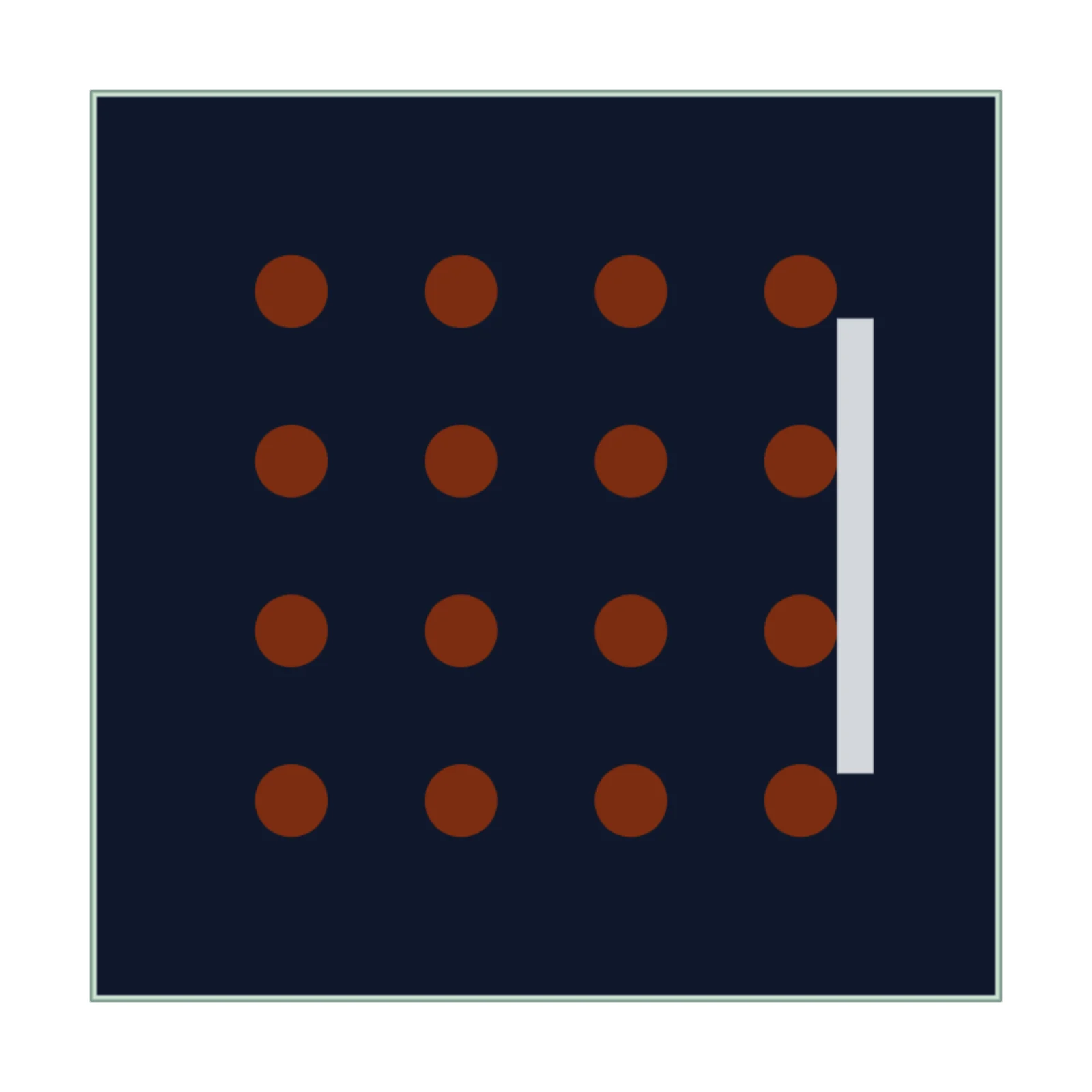 Wine Fridge — 2D floor-plan symbol