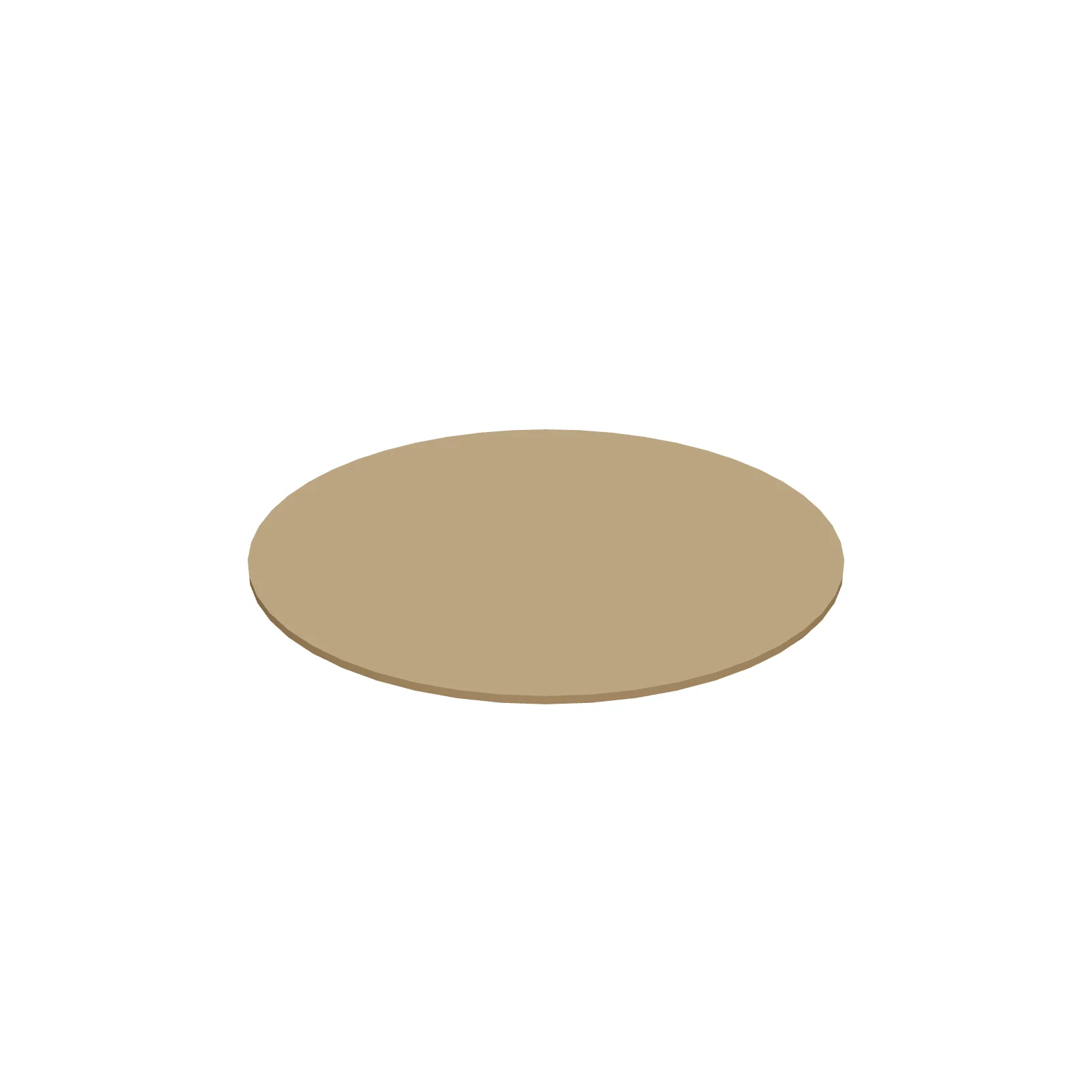 Round Dining Rug 6ft — 3D preview