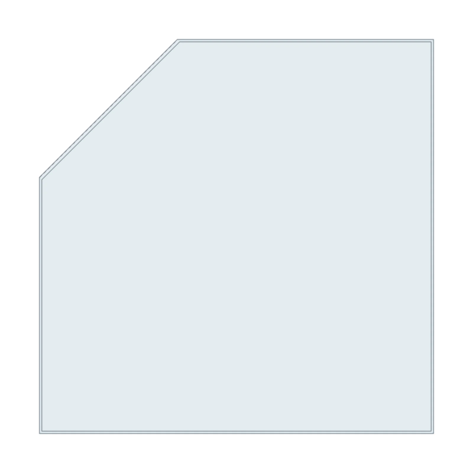 Neo-Angle Shower — 2D floor-plan symbol