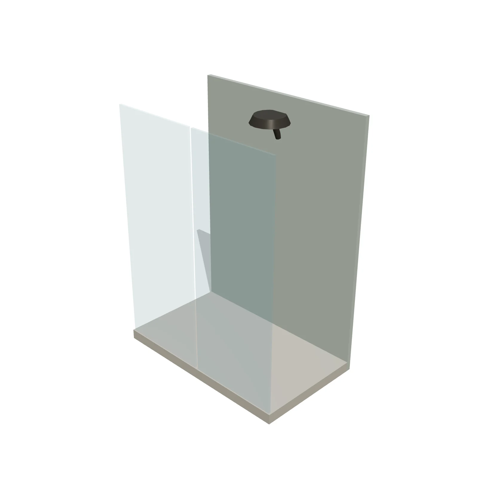 Walk-in Shower 60" — 3D preview