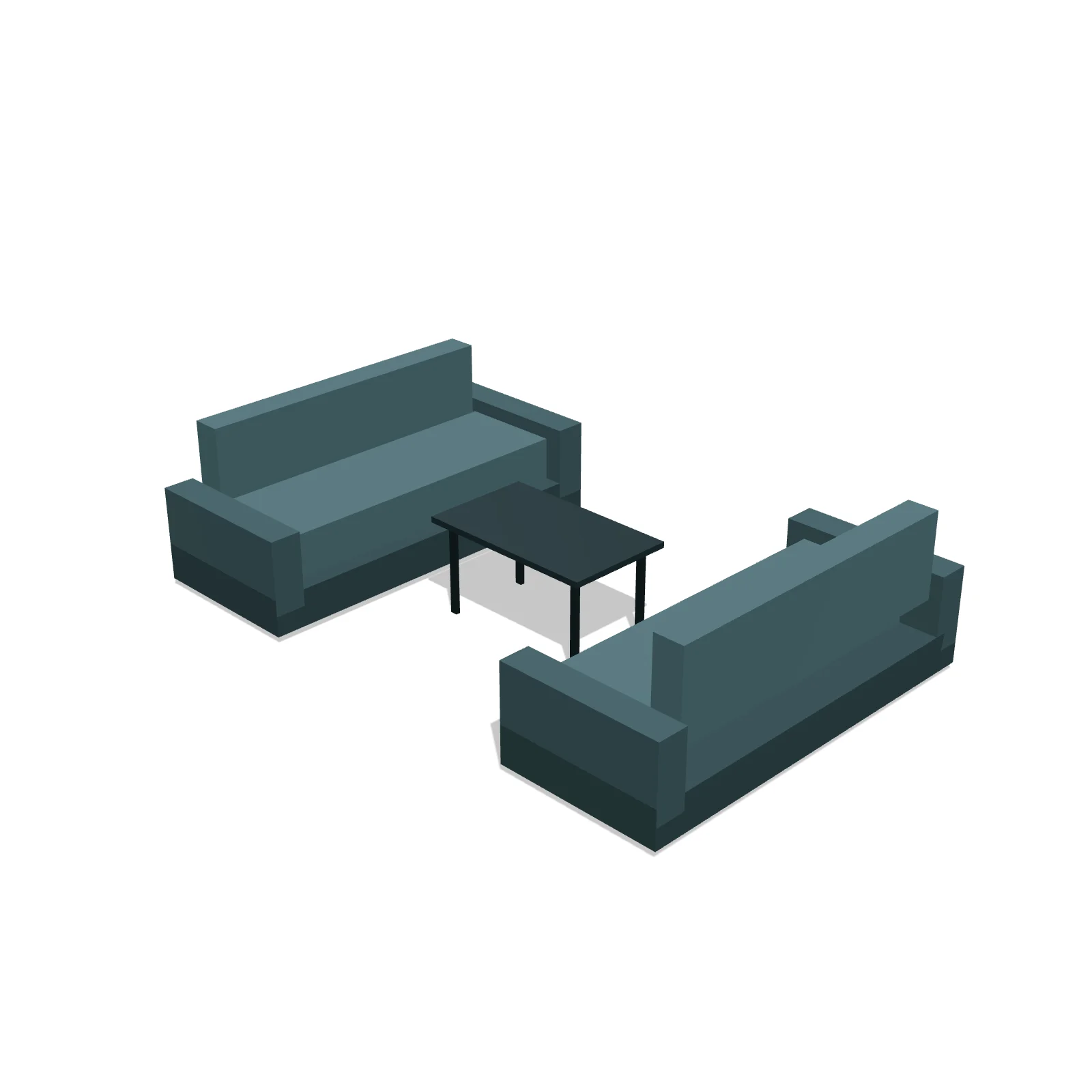 Conversation Set — 3D preview