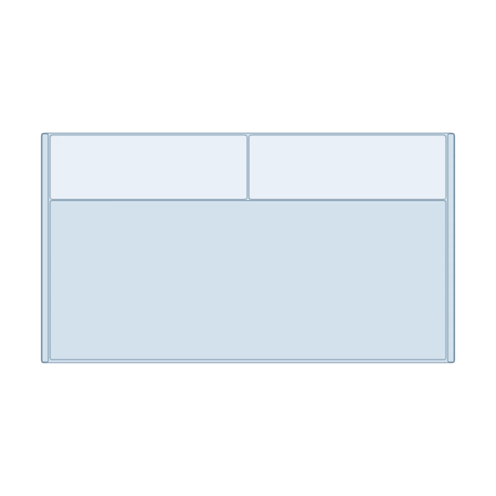 2-Seat Office Sofa — 2D floor-plan symbol