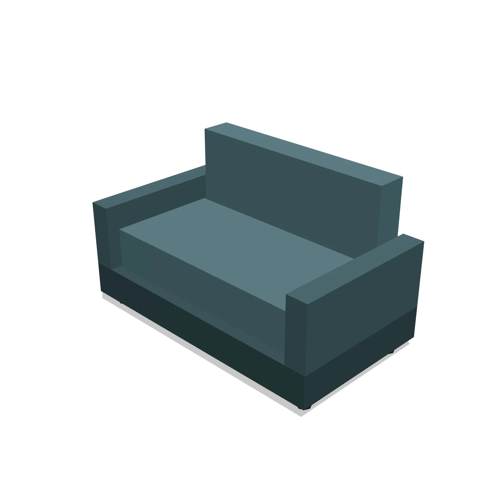 2-Seat Office Sofa — 3D preview
