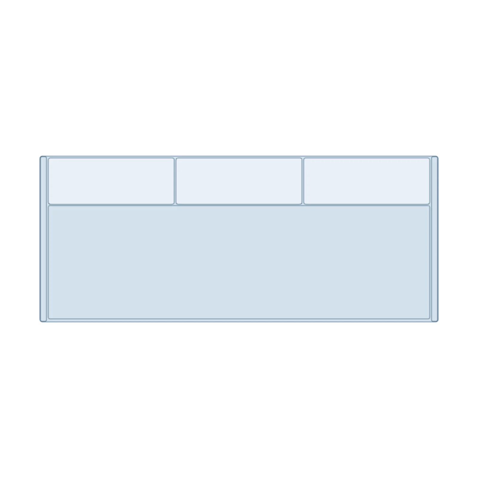 Large 3-Seater — 2D floor-plan symbol