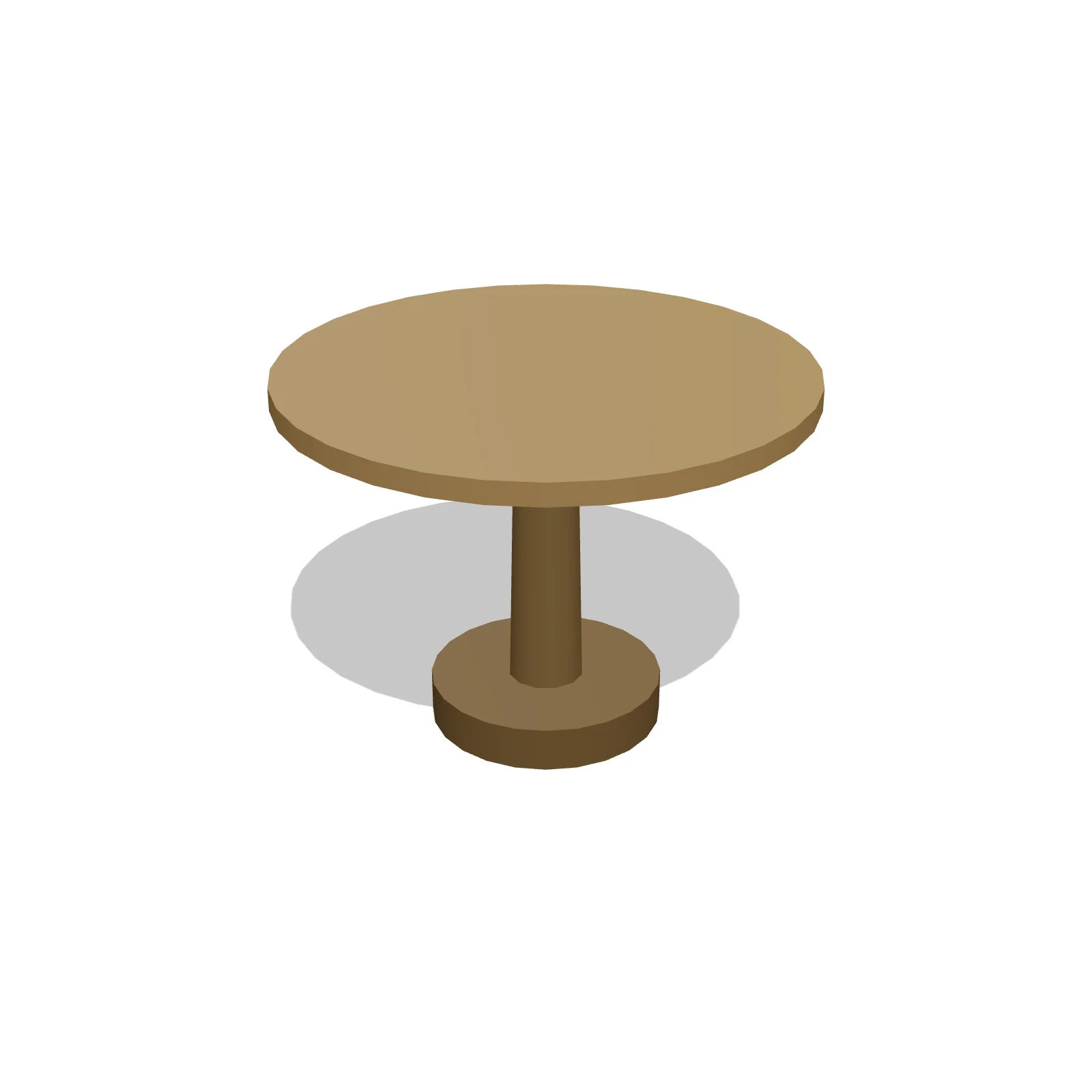 Round Meeting Table — 3D preview