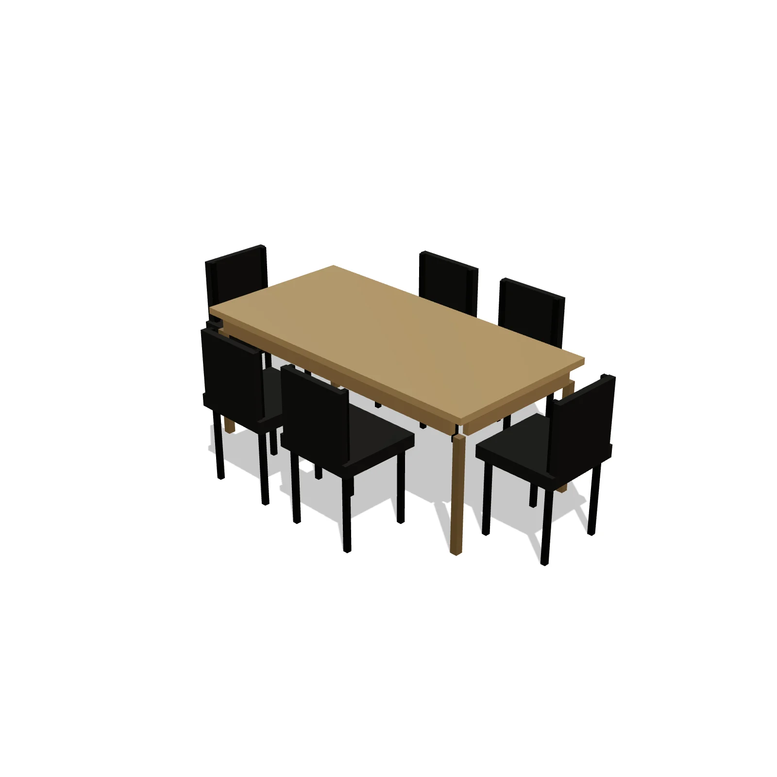 Conference Table 6-Seat — 3D preview