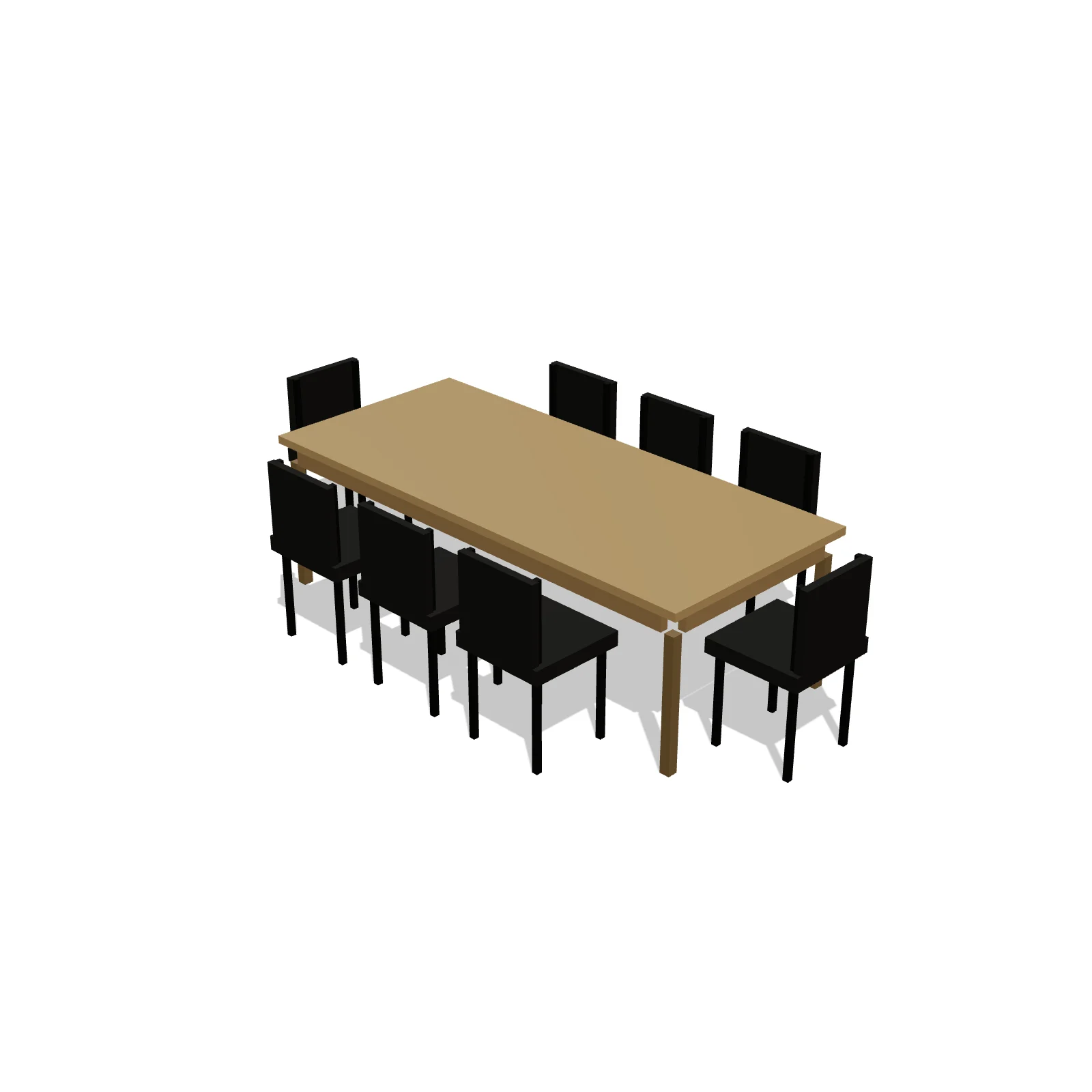 Conference Table 8-Seat — 3D preview