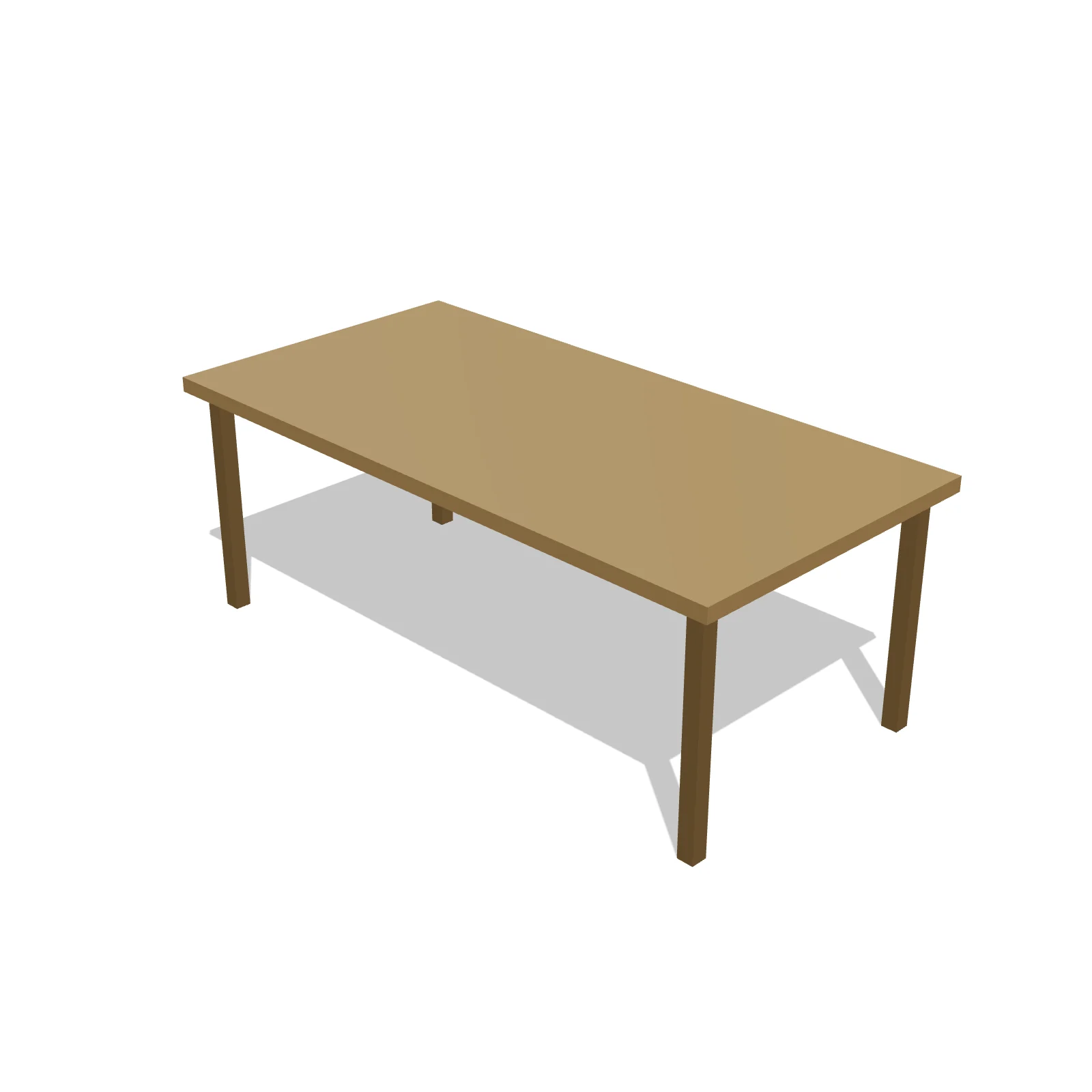 Coffee Table (Rect) — 3D preview