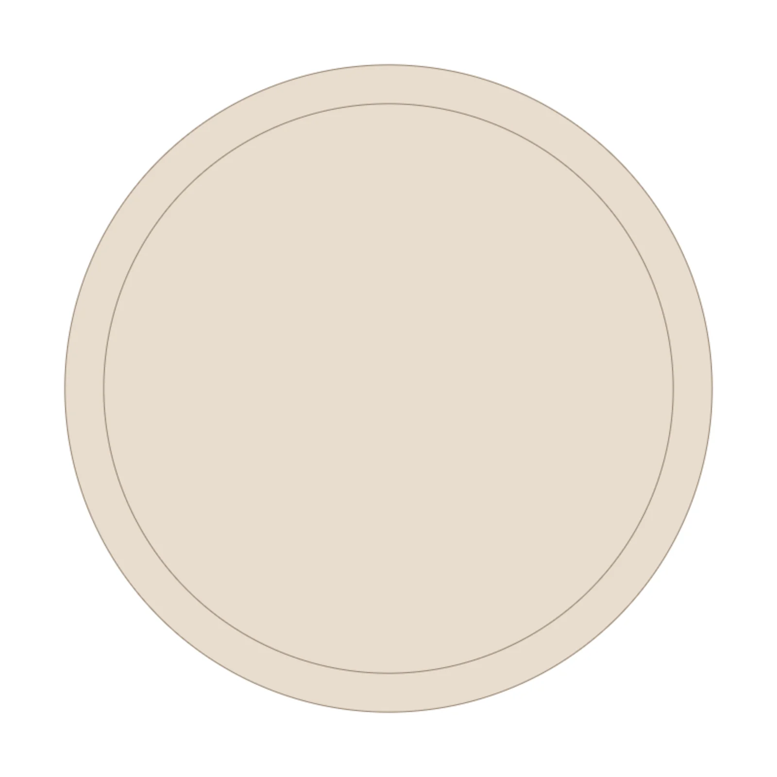 Round Coffee Table — 2D floor-plan symbol