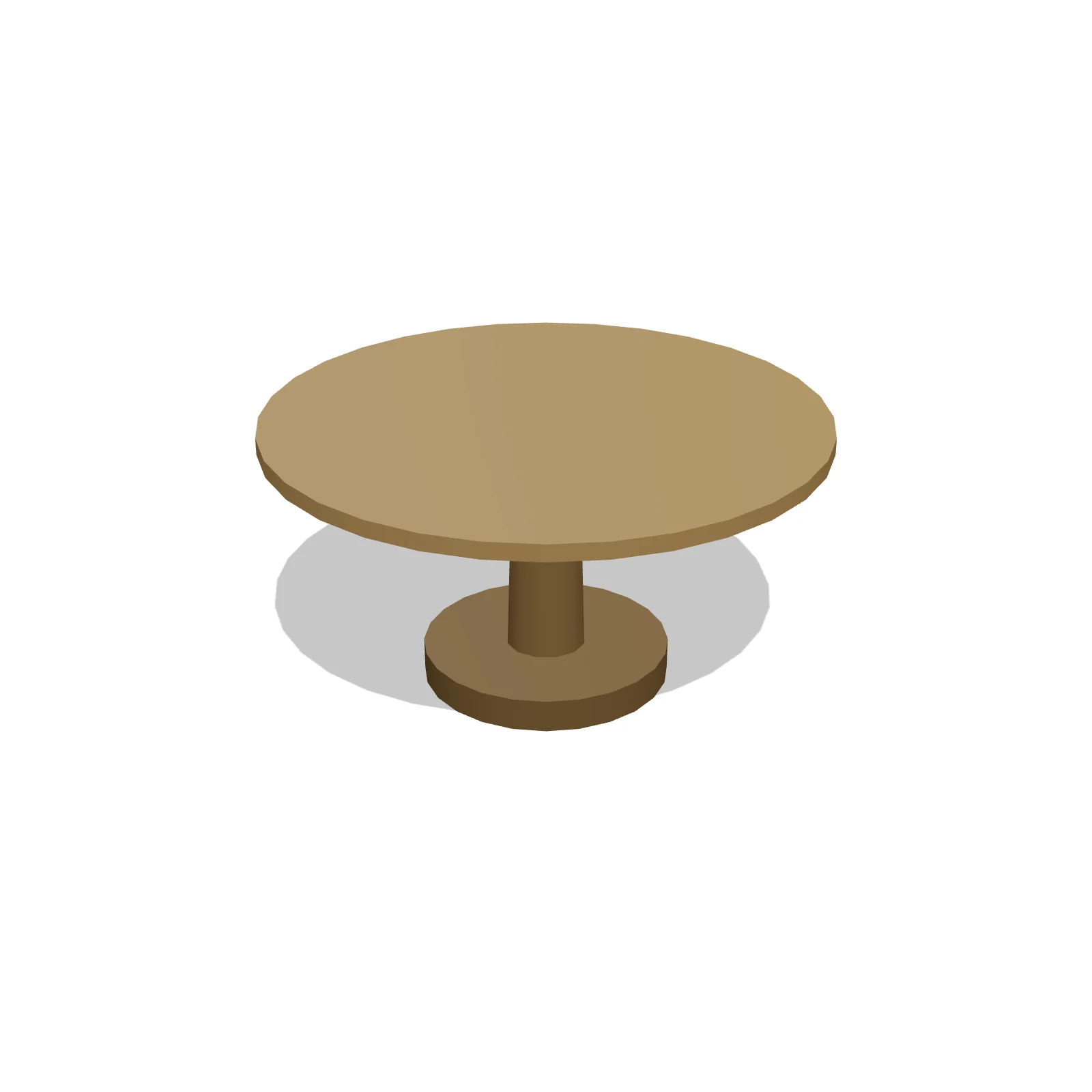 Round Coffee Table — 3D preview