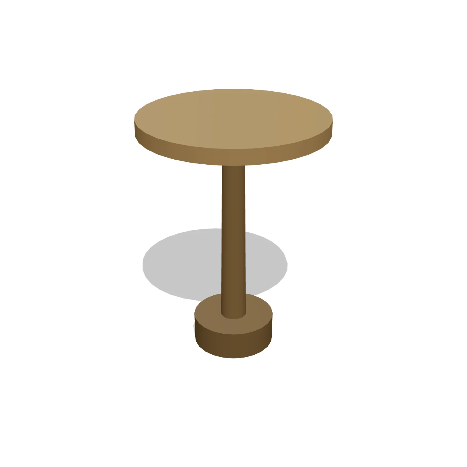 Round End Table — 3D preview