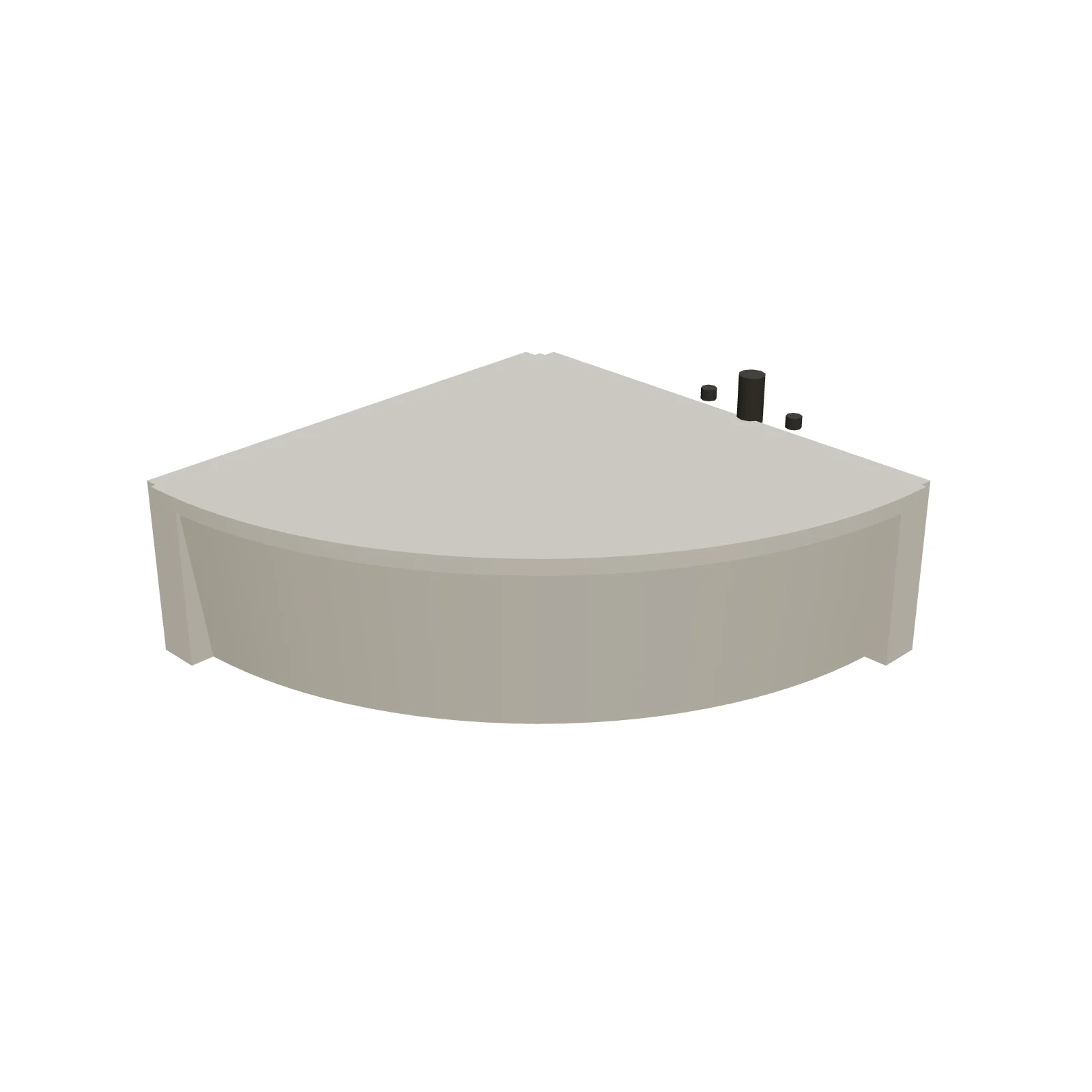 Corner Tub — 3D preview
