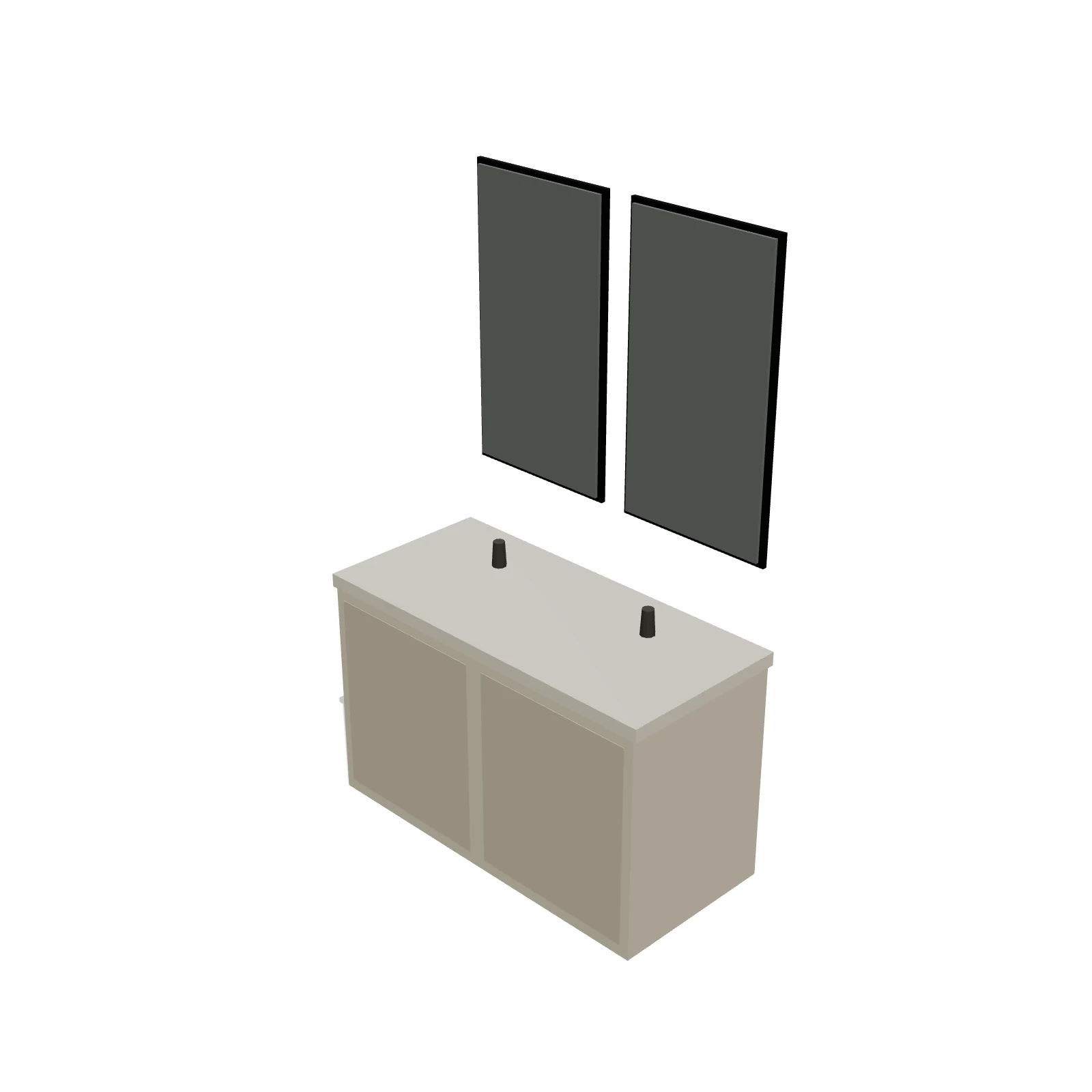Double Vanity 48" — 3D preview