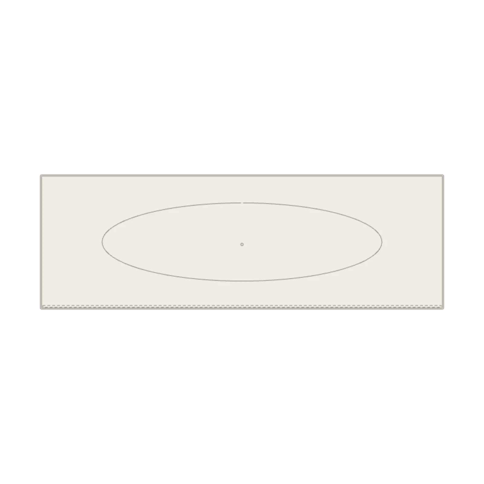 Floating Vanity 60" — 2D floor-plan symbol