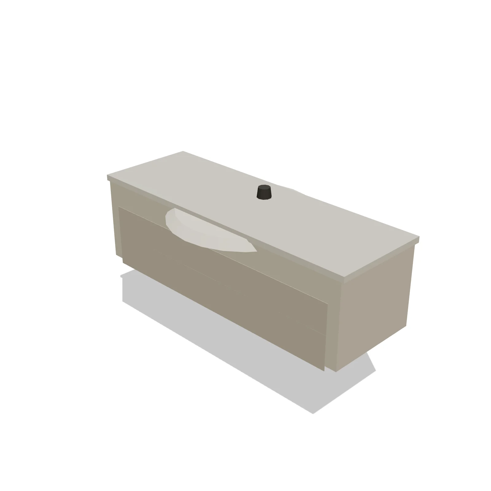 Floating Vanity 60" — 3D preview