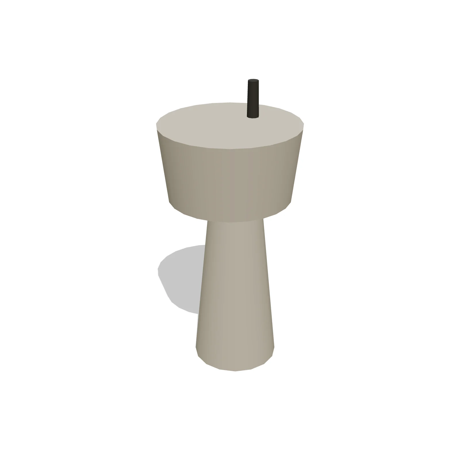 Pedestal Sink — 3D preview