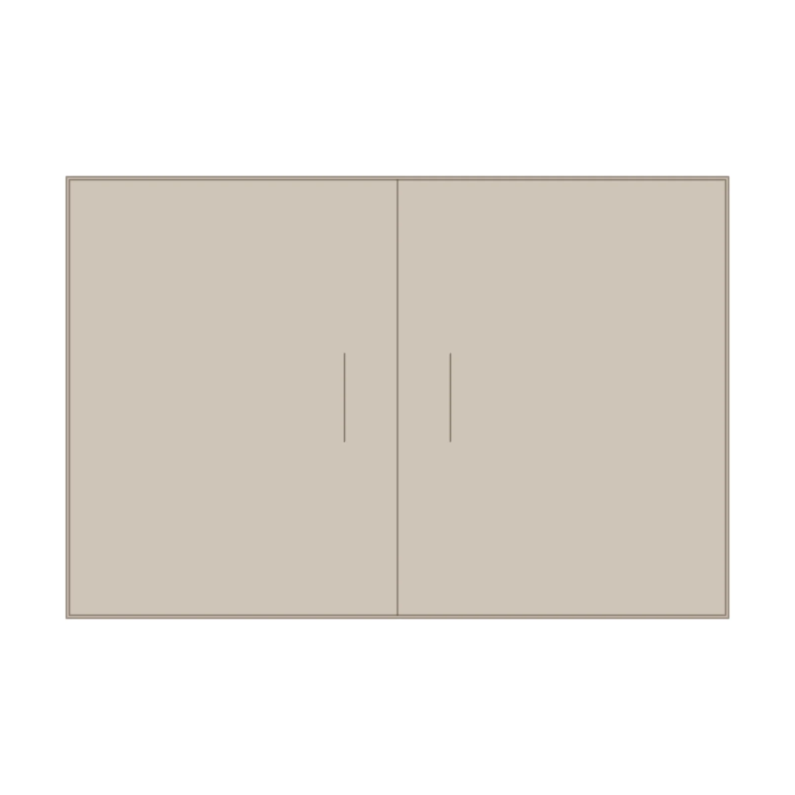 Closet Shelves 24" — 2D floor-plan symbol