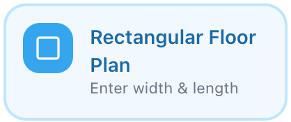 Rectangular Floor Plan tile — enter width & length — RoomSketch3D floor plan creator