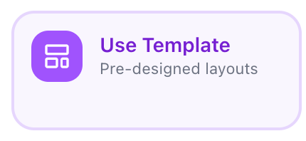 Use Template tile — pre-designed layouts — RoomSketch3D floor planner